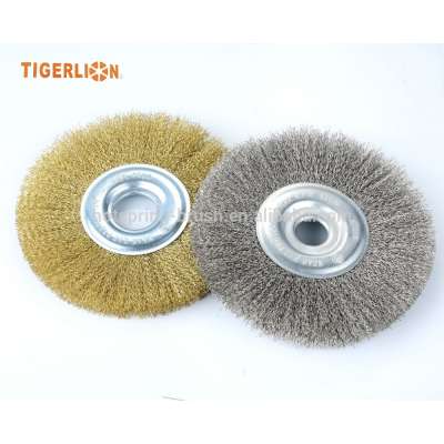 Custom Industrial Crimped Steel Wire Polishing Grinder Wheel Brush