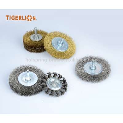 Hot Sale Good Quality Wire Shaft-mounted Wheel Brush