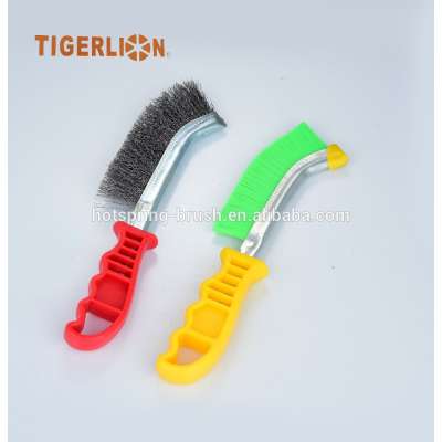 plastic hand brush with stainless wire