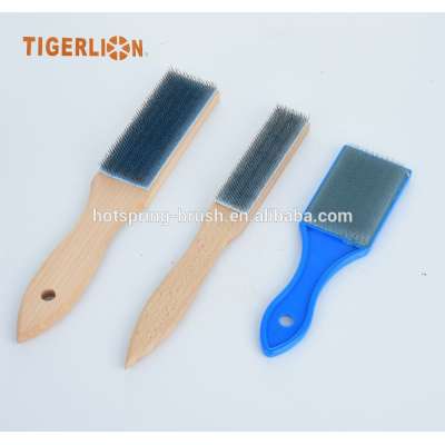 Wire file cleaner stainless steel brush