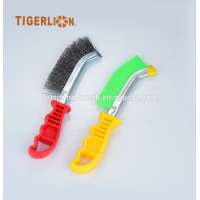 steel wire plastic handle knife brush